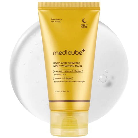 𝐒𝐭𝐲𝐥𝐳𝐚™ Medicube - Kojic Acid Turmeric Night Wrapping Mask |  ميديكوب – قناع ليلي بالكوجيك أسيد والكركم